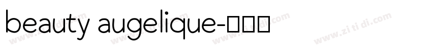 beauty augelique字体转换